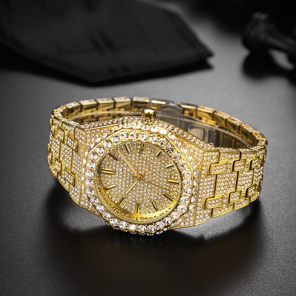 Branded quartz fashionable diamond watch 4