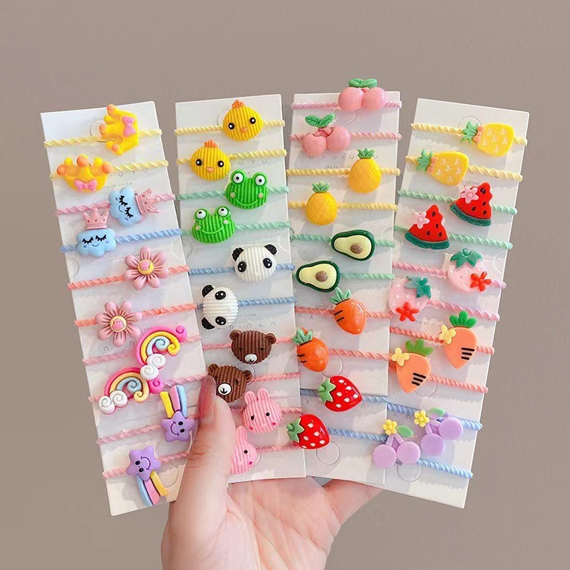 Children's elastic hair rope, hair accessory, material 2