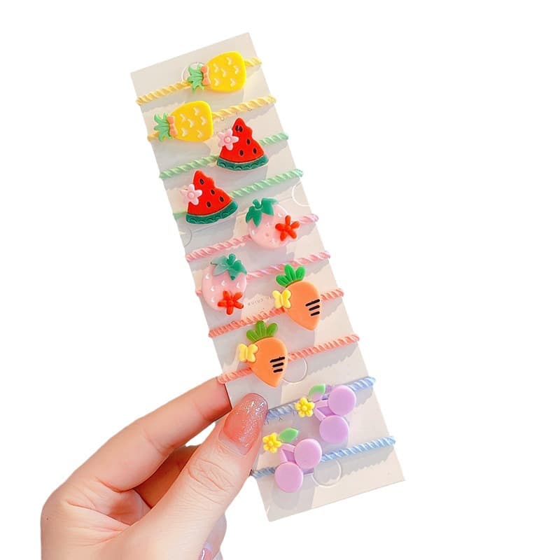 Children's elastic hair rope, hair accessory, material 5