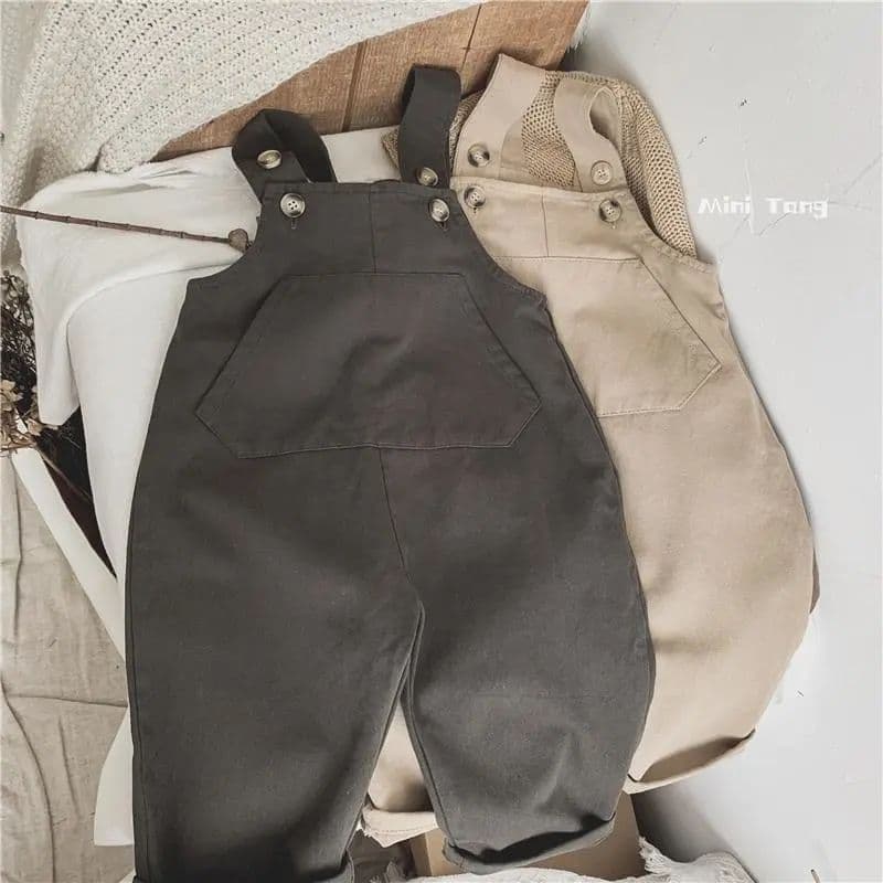 Children's overall for men and women, trousers for leisure, Japanese and Korean, children's clothing, suitable for spring and autumn 3