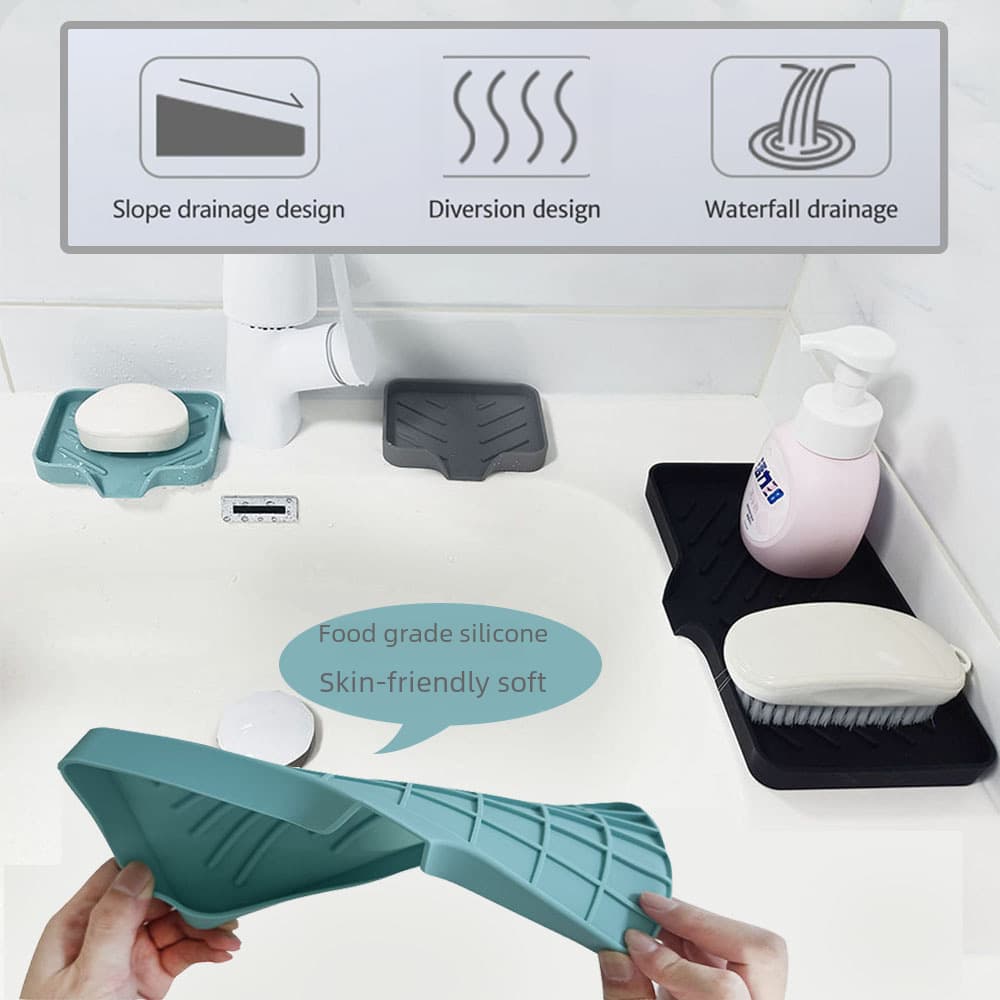 Silicone soap holder, sponge storage system 2