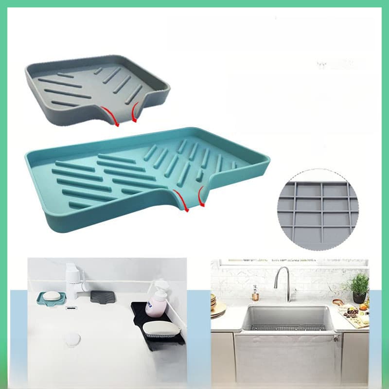 Silicone soap holder, sponge storage system 1