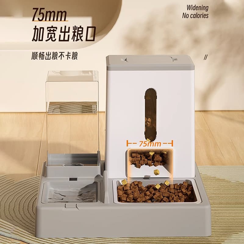 Cat bowl cat food bowl cat food automatic feeder dog bowl double bowl of cat and cat drinking water integrated cat rice bowl pet supplies 2