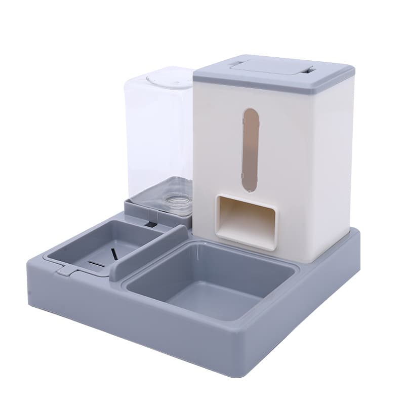 Cat bowl cat food bowl cat food automatic feeder dog bowl double bowl of cat and cat drinking water integrated cat rice bowl pet supplies 5