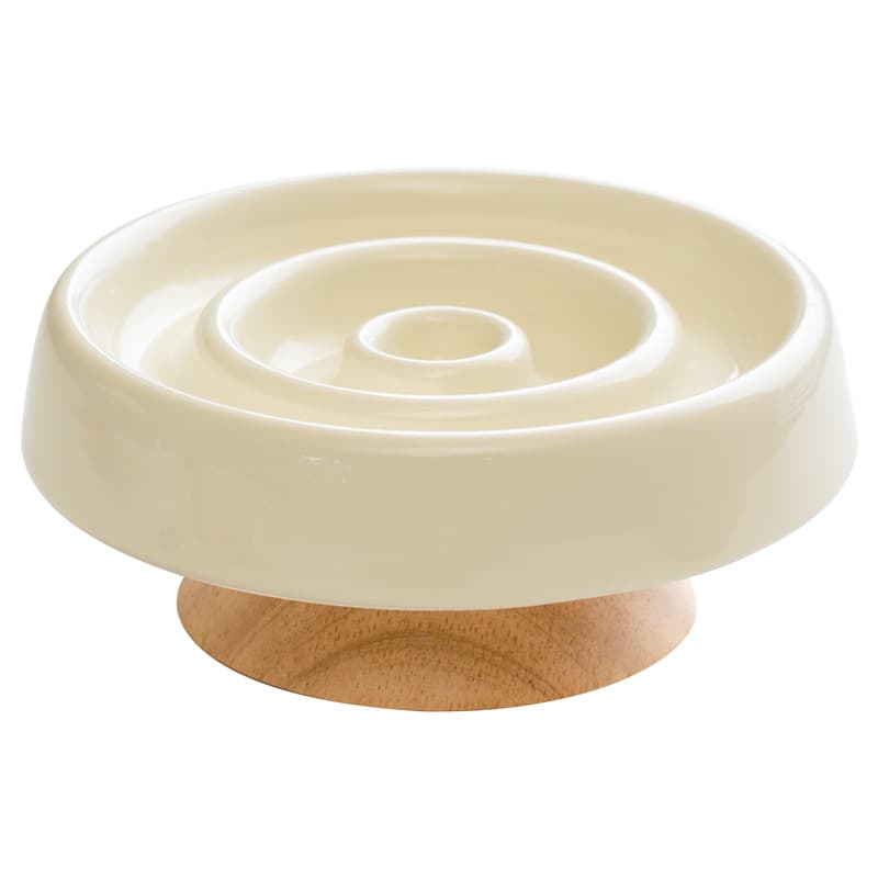 Ceramic Pet Slow Food Bowl - Anti-Choking Cat Dining Dish 5