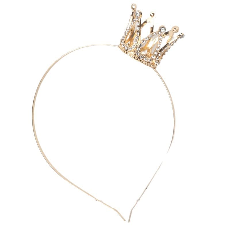 Small princess costume, evening dress, headband, cute hair accessory, diamond encrusted, European style 5