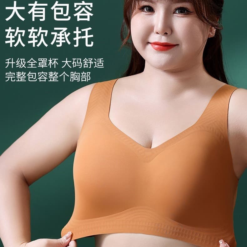 Thin comfortable demi-season thermal underwear, push up bra, bra top, plus size 2