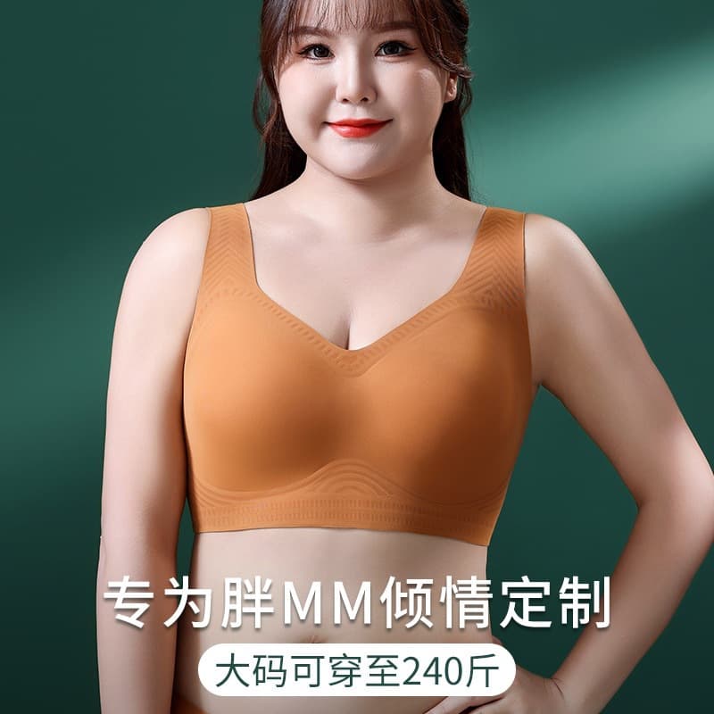 Thin comfortable demi-season thermal underwear, push up bra, bra top, plus size 3