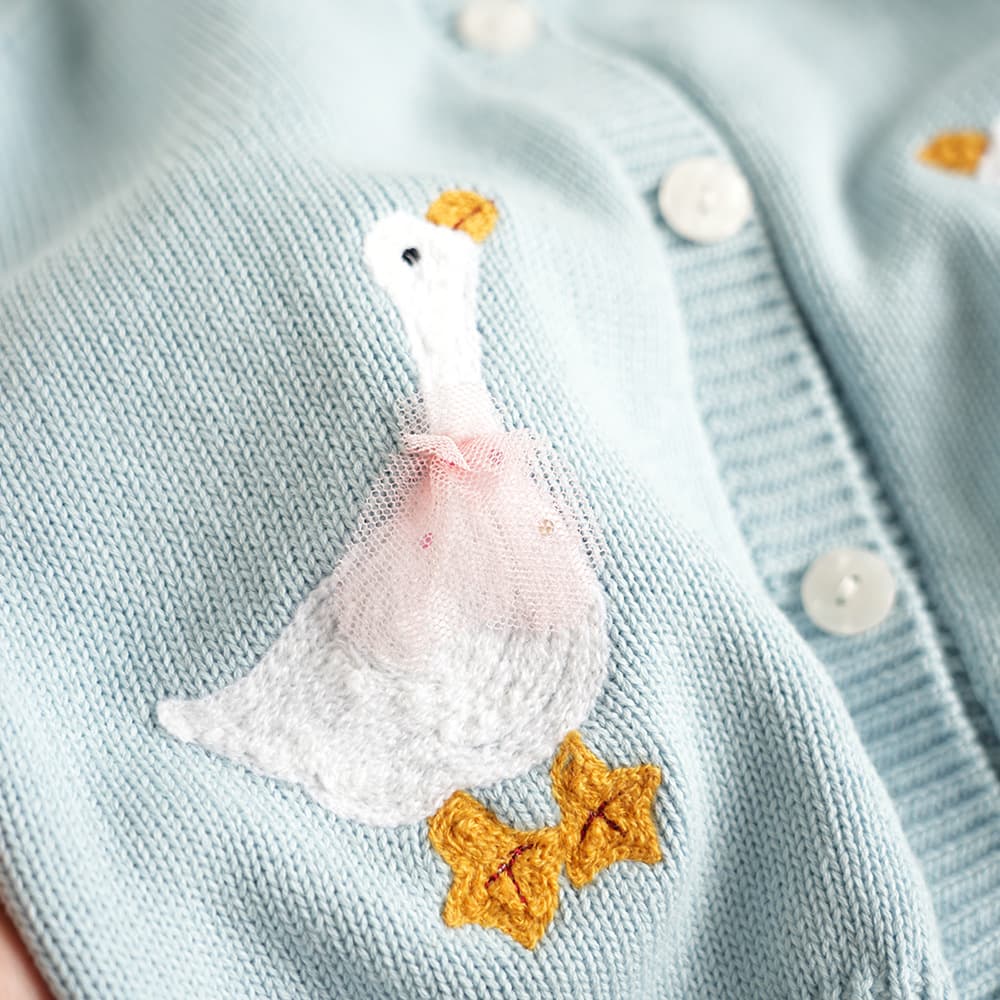 (Cross-border trading), sweater, children's knitted cartoon cardigan, children's clothing, with embroidery, western style 4