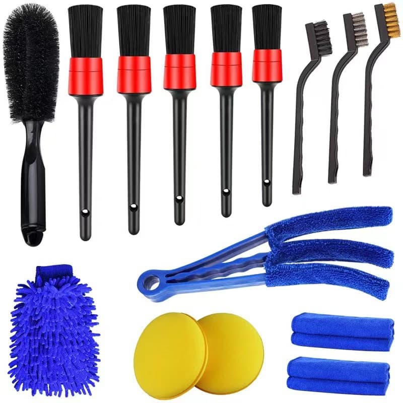 15 Kit Car Cleaning Brush Cleaning Brush Waxing Brush Air Conditioning Vent Blind Brush Wire Detail Brush Wholesale 1