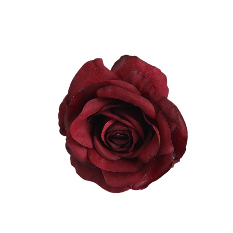 Simulated Flower Heart Rose Coffee Color Flower Wall Wedding Decoration Flower Head Christmas Gift Box Decoration Home DIY Fake Flowers 5