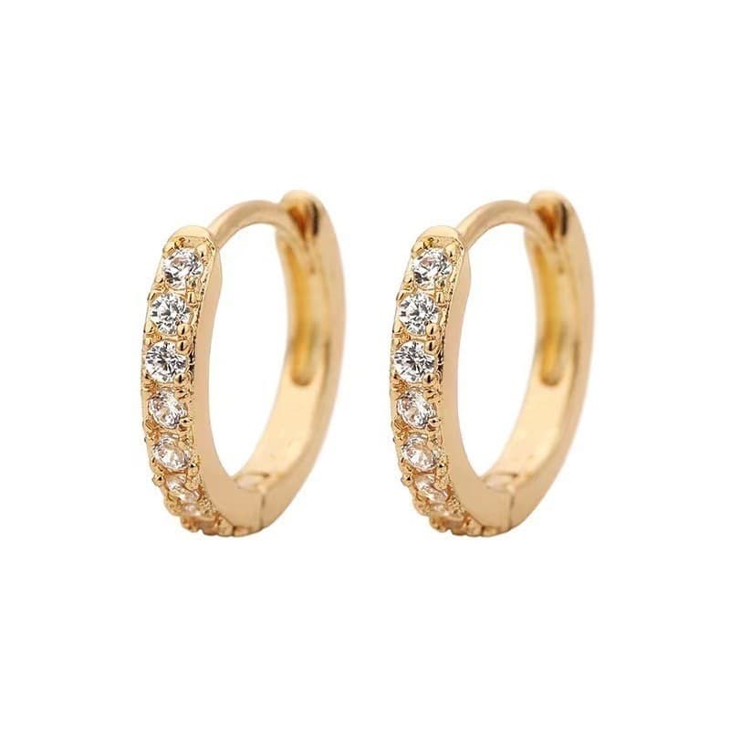 (Cross-border trading), (Wholesale), fashionable design universal elegant earrings with zircon, European style, micro incrustation, trend of season 5