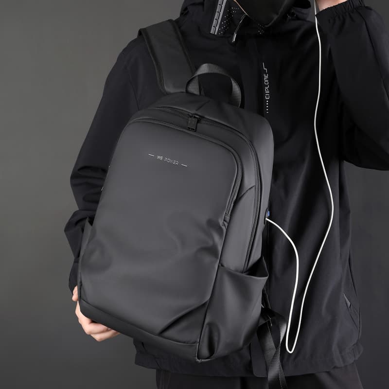 Men's backpack, capacious laptop, travel bag for work and office, business version 2