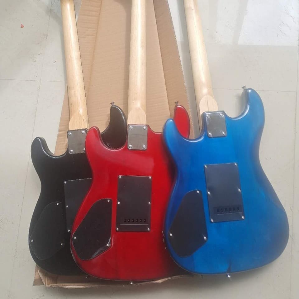 Double-double single-shake electric guitar (large quantity discount)) poplar body technology wooden fingerboard 24-fret rock instrument 3