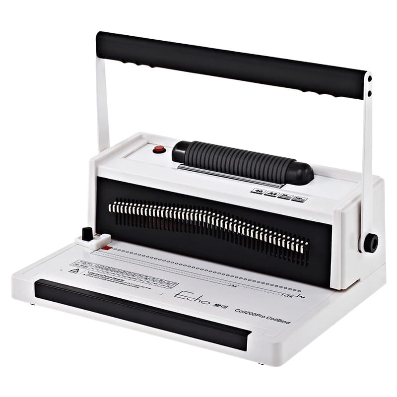 S20A electric single coil binding machine spiral punching machine financial bidding book binding 4: 1 hole distance 46 holes 2