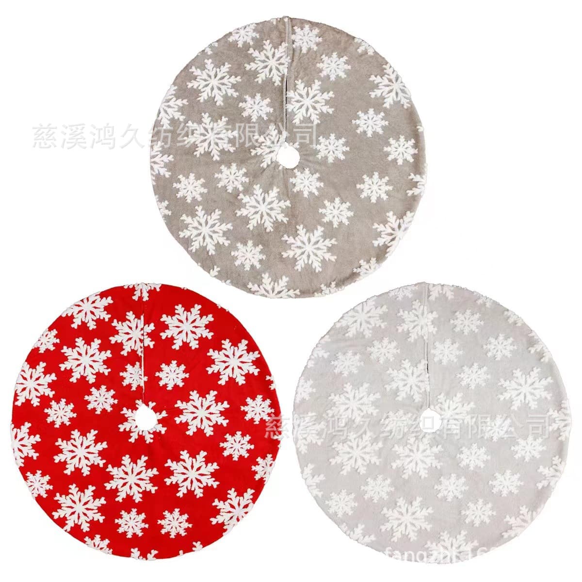 Red Christmas Snowflake Plush Fabric, Christmas Hat, Velvet Fabric for Crafts, Pillows, Shoes and Hats Supplies, Shu Cotton Velvet 4