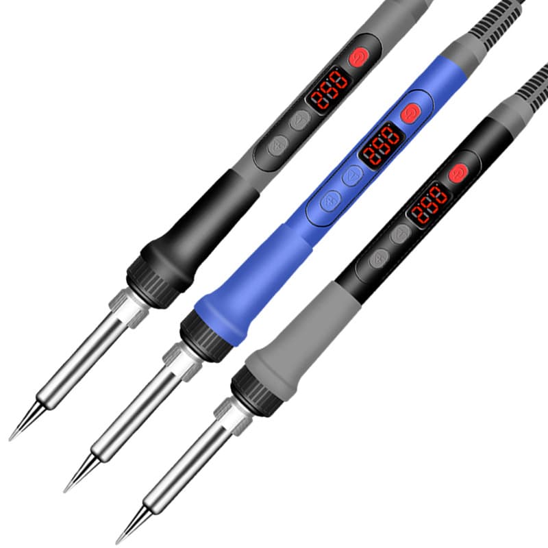 Industrial -grade 120W number shows the temperature of the temperature, the digital electric soldering iron covers inner thermal welding pen, US European regulatory Luo Tie 5