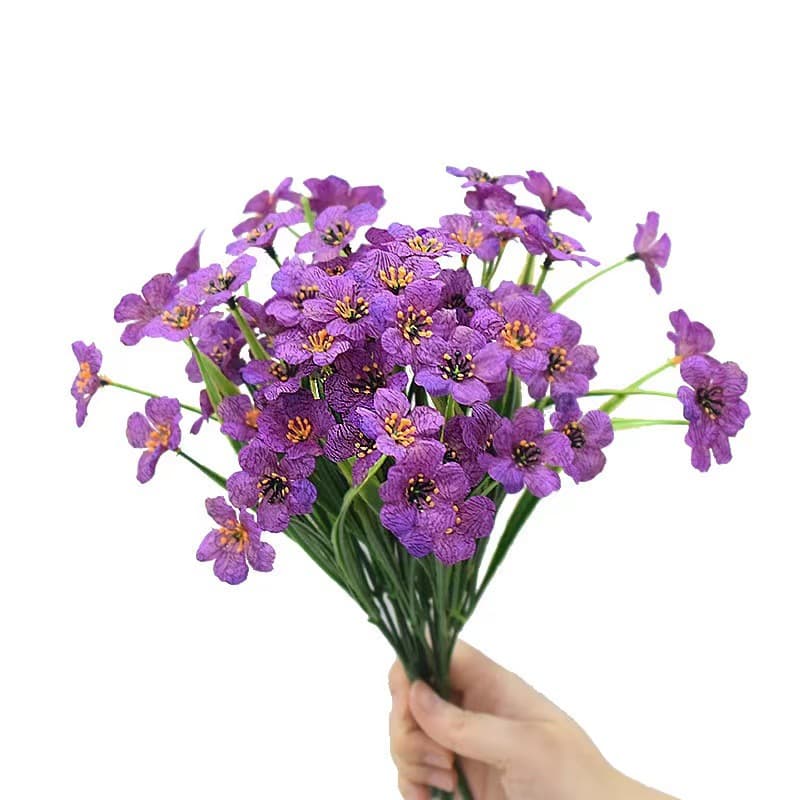 Amazon Simulation Flower Outdoor Spring Grass Flower Plastic Fake Spring Cao Flower Artificial Green Garden Decoration 4