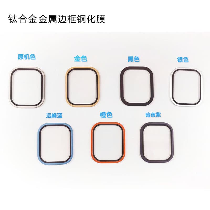 Suitable for Apple watch Ultra3 watch titanium alloy frame tempered film 49mm anti-peeping protective film 5