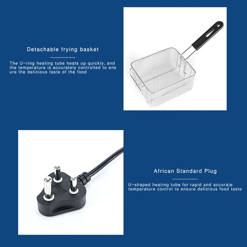Dannan Africa Specifications Foreign Trade Fried Pot Commercial Electric Fried Fryer Fried Bar fried fried fritter fried fried fries Fireflies Flazen 2