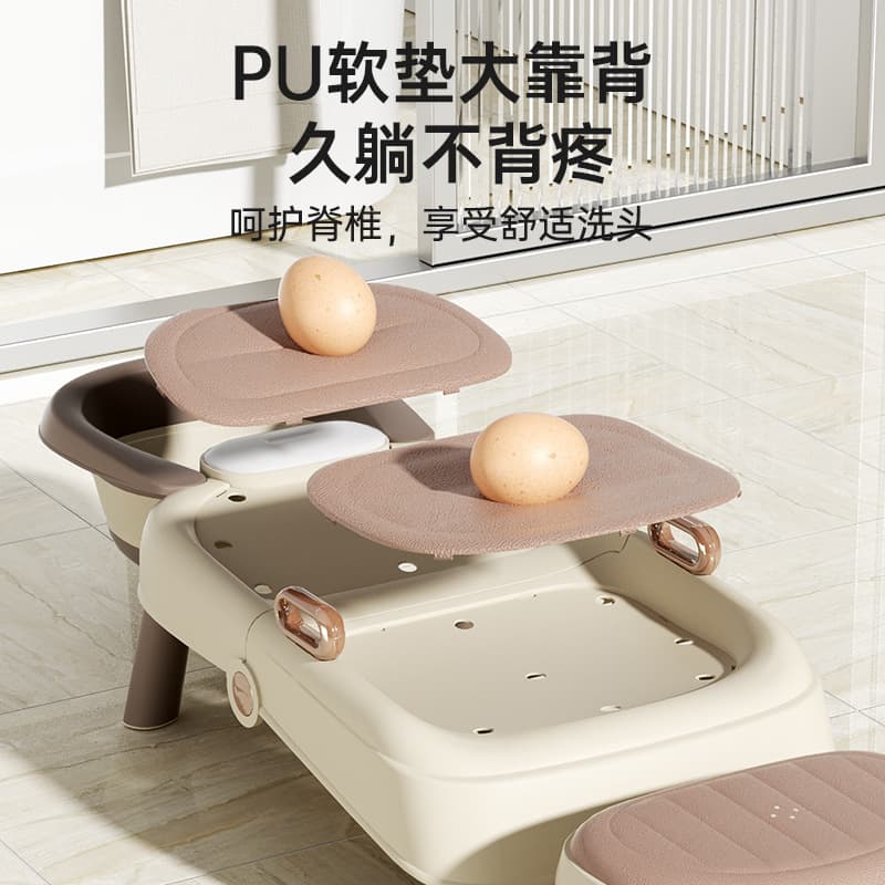 Baby hygiene product for head wash, handheld foldable high chair for home use 2