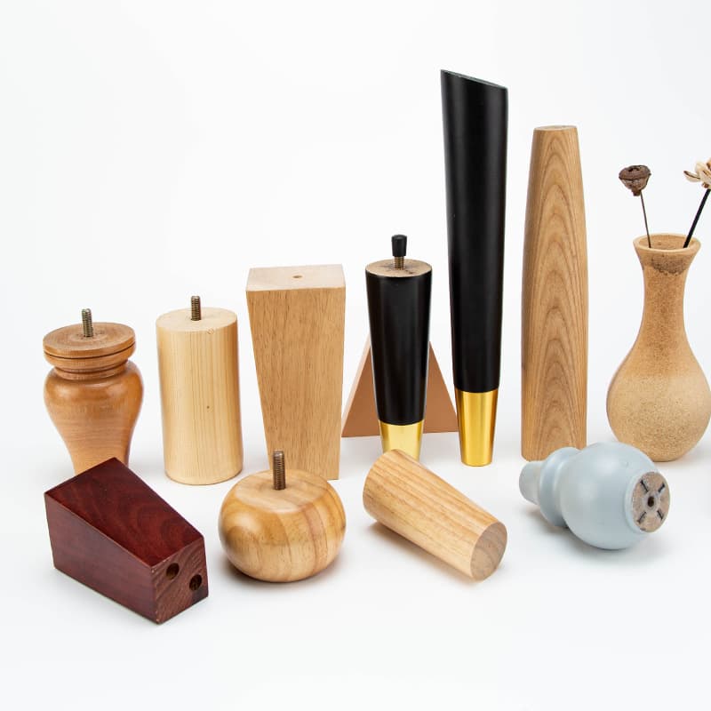 Wholesale sofa round wood legs support legs solid wood solid wood legs table legs solid wood color furniture legs coffee table legs wooden legs cabinet legs 2