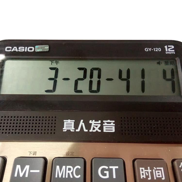 CASIO Casio Voice Calculator GY120 Office Large Big button Large Screen Live Computer 2