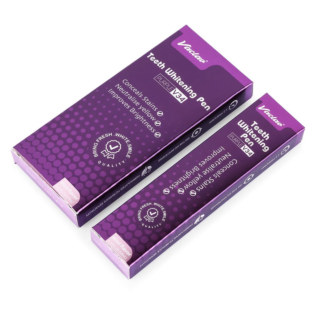 Vaclav V34 Purple Teeth Whitening Pen - HiSmile Formula 2