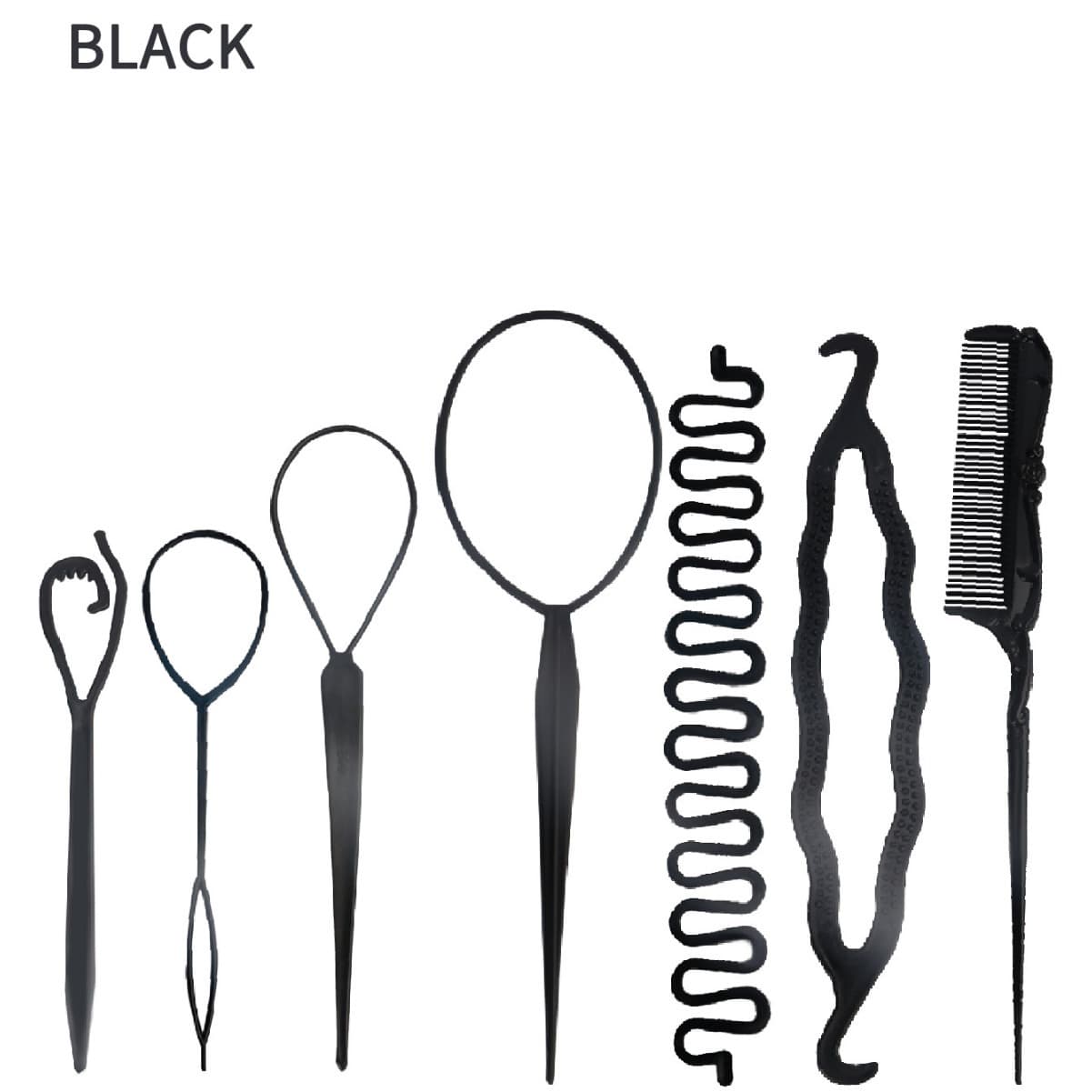 [发饰盘发器5件套装拉发针编发器工具Hair accessories丸子头神器] 2