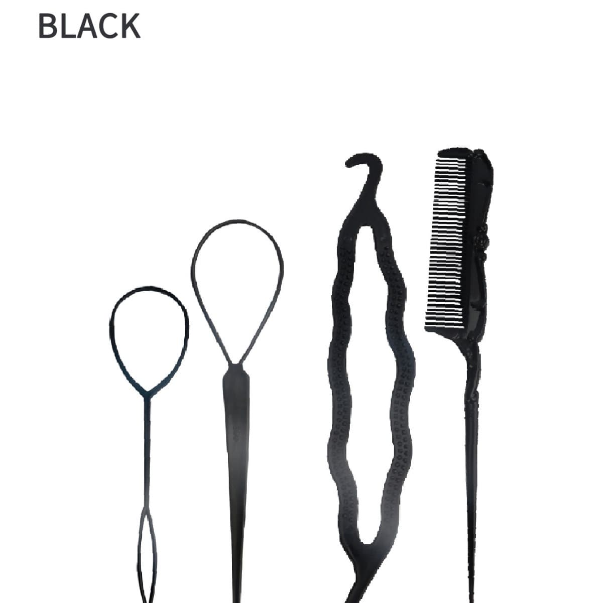 [发饰盘发器5件套装拉发针编发器工具Hair accessories丸子头神器] 1