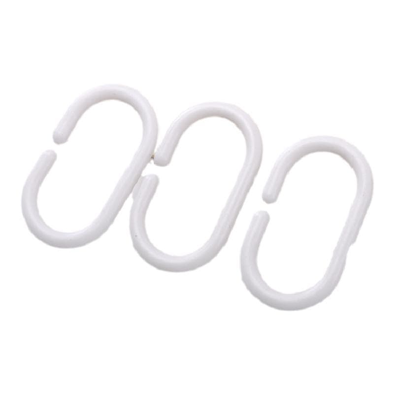 Large curtain linked hook bed curtain hanging ring hanging ring opening C -type live buckle pull ring plastic circle shower curtain accessories 5