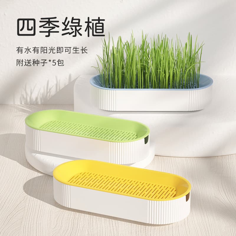 New cross -border direct supply manufacturers wholesale cat snack cat mint planting without earthy hydraulic contrast set cat boxes 4