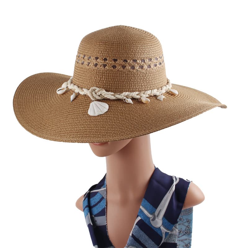 Multicoloured summer fashionable beach sun hat solar-powered 2