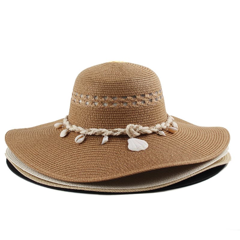Multicoloured summer fashionable beach sun hat solar-powered 3