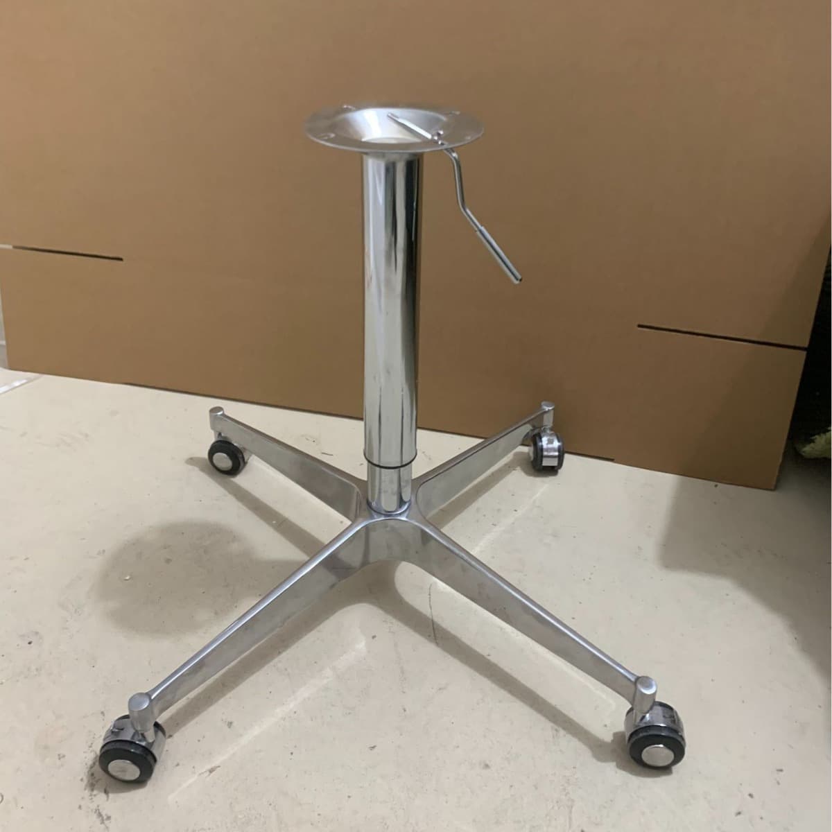 Cross table legs liftable pulley feet metal table legs lifting bracket stainless steel table legs commercial furniture 2