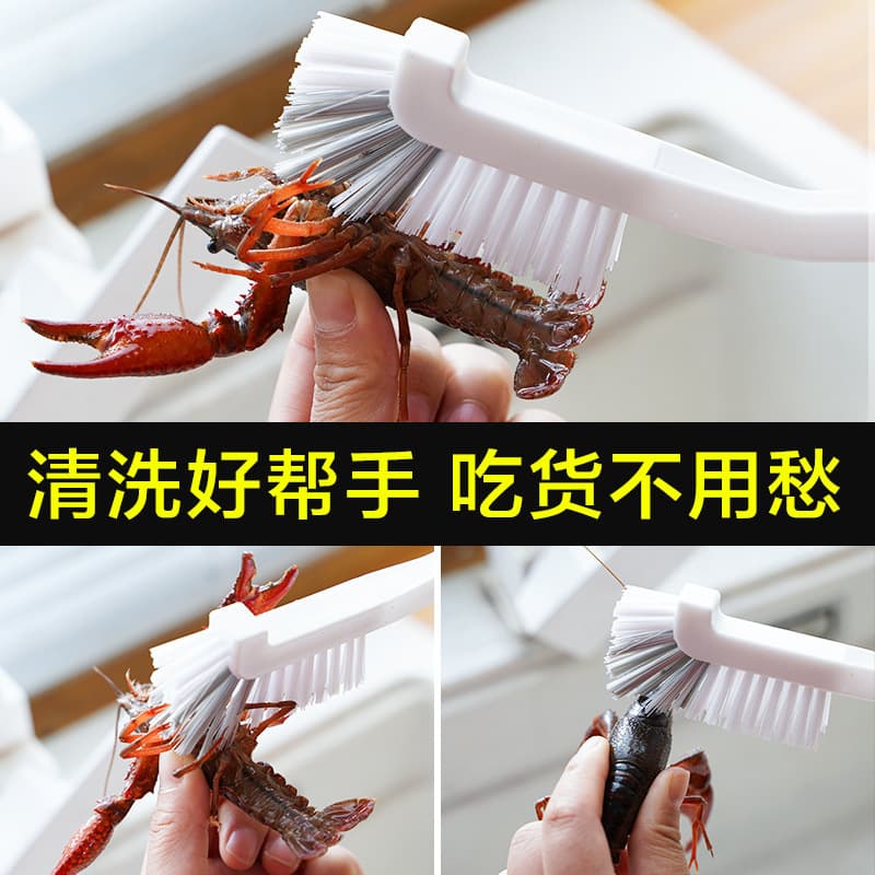 Corner gap cleaning brush long handle crayfish cleaning brush right angle medium hard corner door and window cleaning brush 2