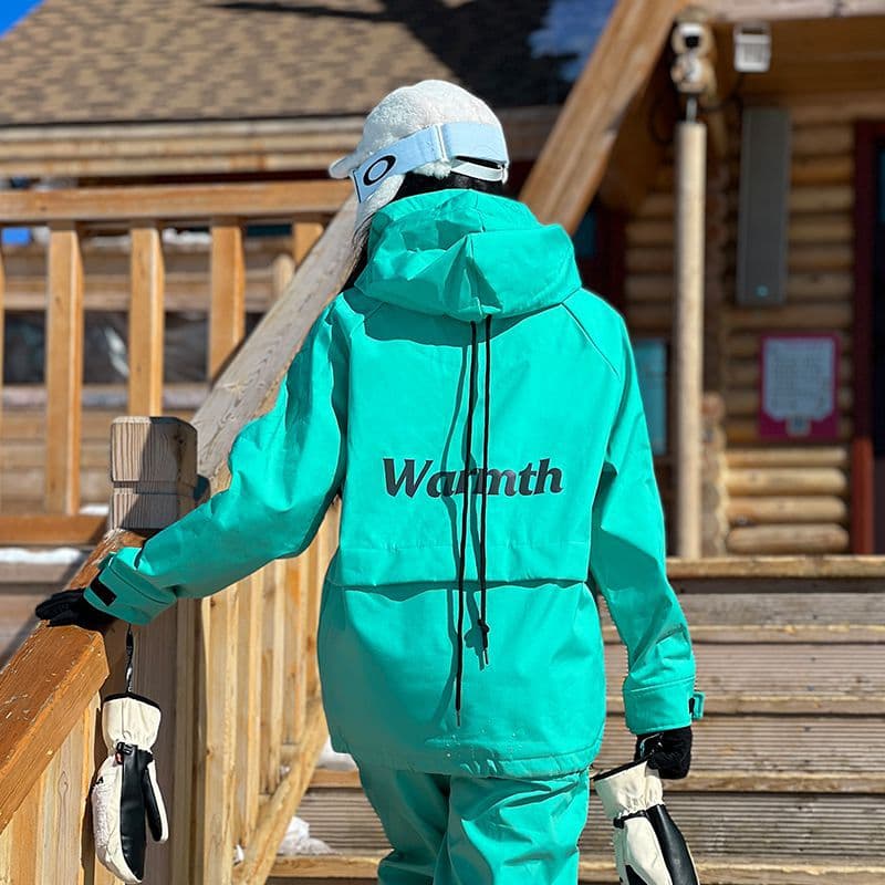 Ski ski suit with hood, waterproof keep warm climbing jacket, (Physicals), snowboarding 4