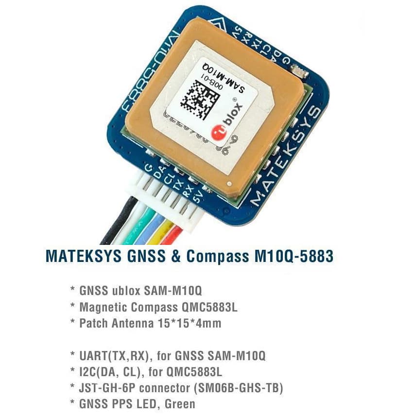 MATEK M10Q-5883 GPS COMPASS MODULE fixed wing GPS module 2