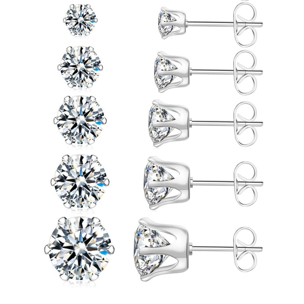 Earrings with zircon, nail decoration, European style, simple and elegant design, direct factory sales 1
