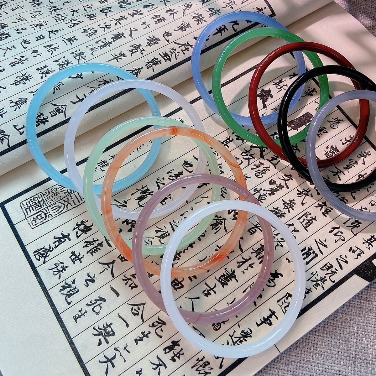 Glass bracelet, Hanfu, accessory 3