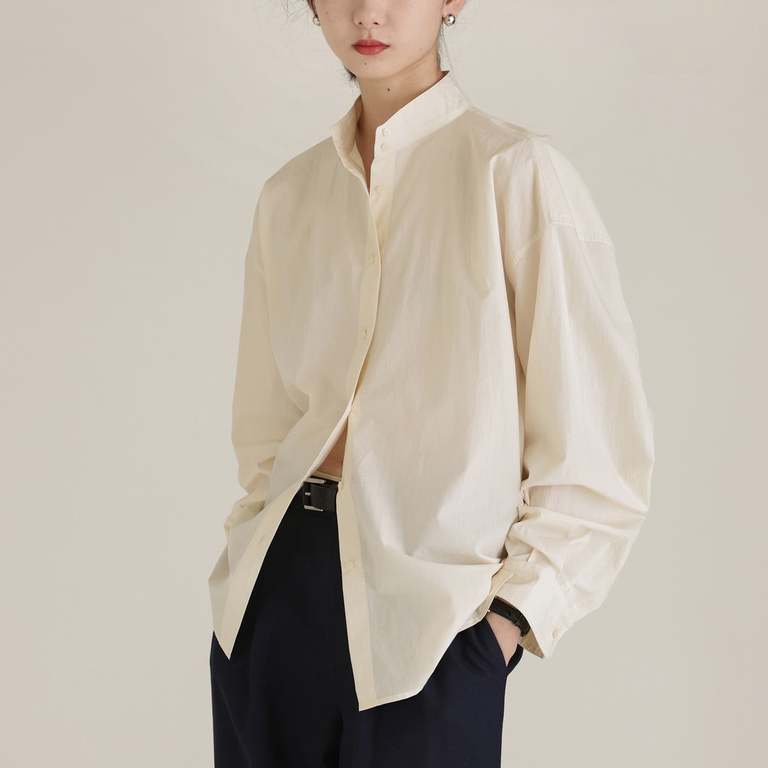 2026AW ‘Low saturation autumn/stand collar shirt 3
