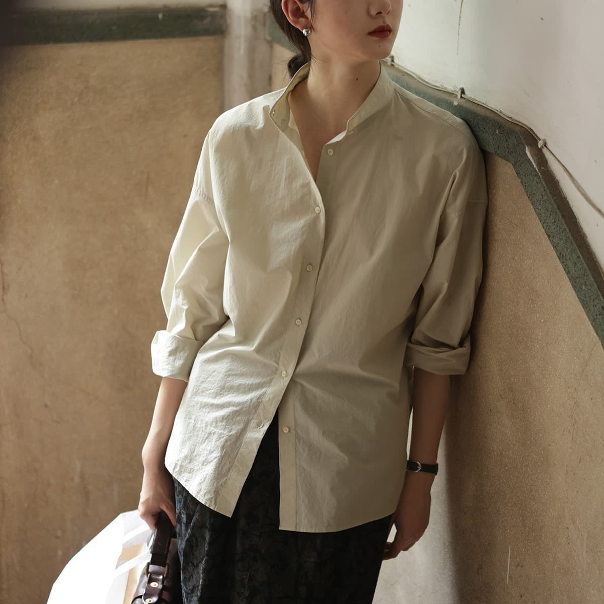 2026AW ‘Low saturation autumn/stand collar shirt 5