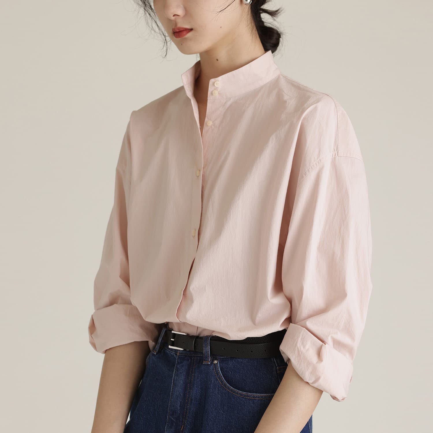 2026AW ‘Low saturation autumn/stand collar shirt 1
