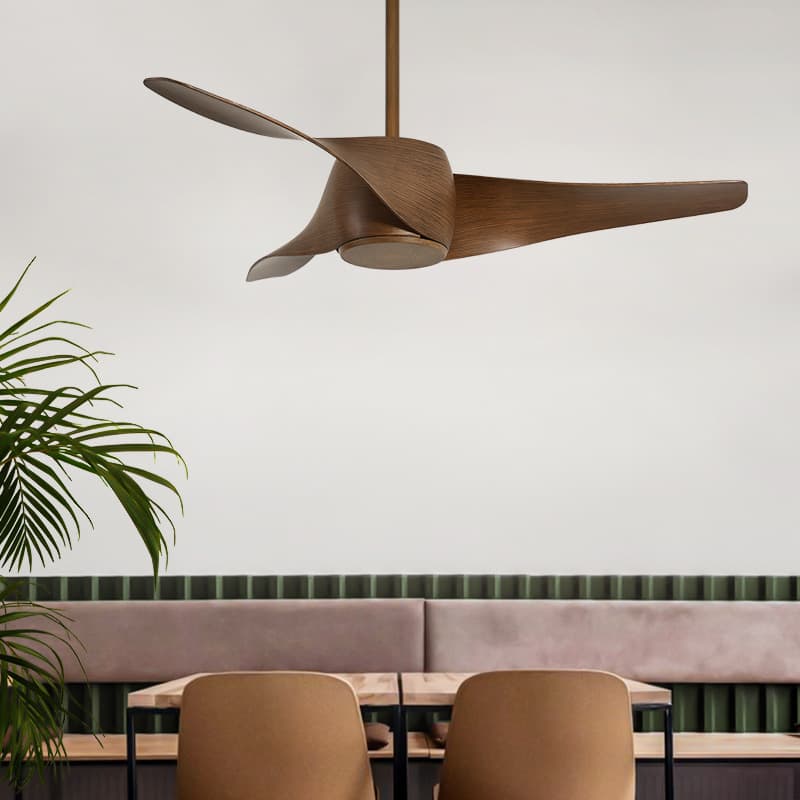 Air fan, modern and minimalistic LED ceiling fan for living room for bedroom with light, light luxury style 1