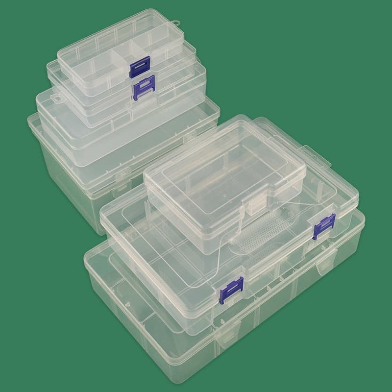 Plastic rectangular square pack, stationery, storage box 4