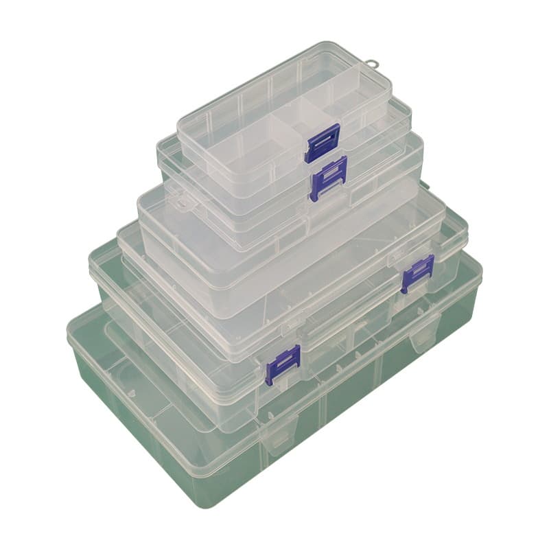 Plastic rectangular square pack, stationery, storage box 5