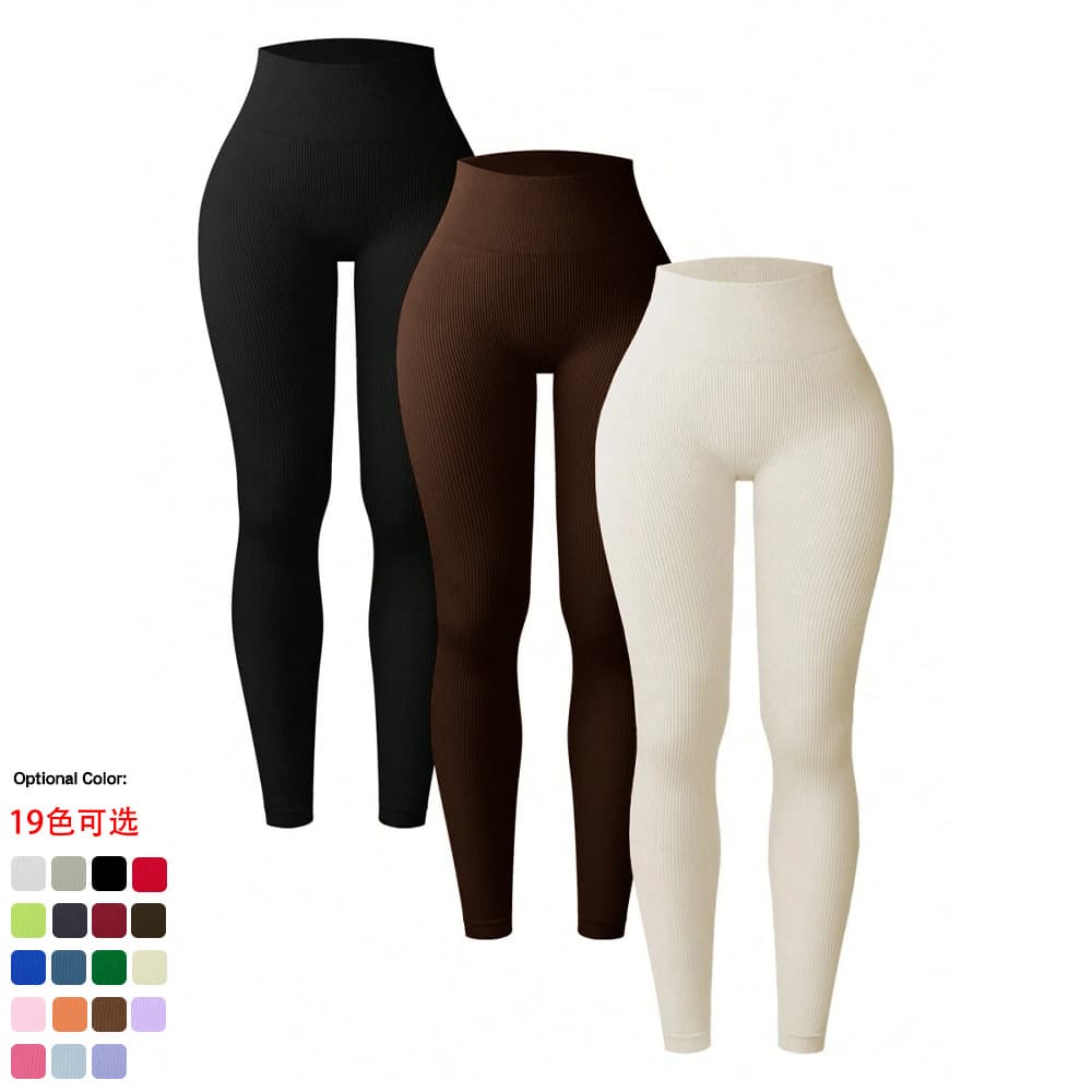 (Cross-border trading), demi-season leggings, overall for gym, sports trousers, yoga clothing, European style, high waist, tight 2