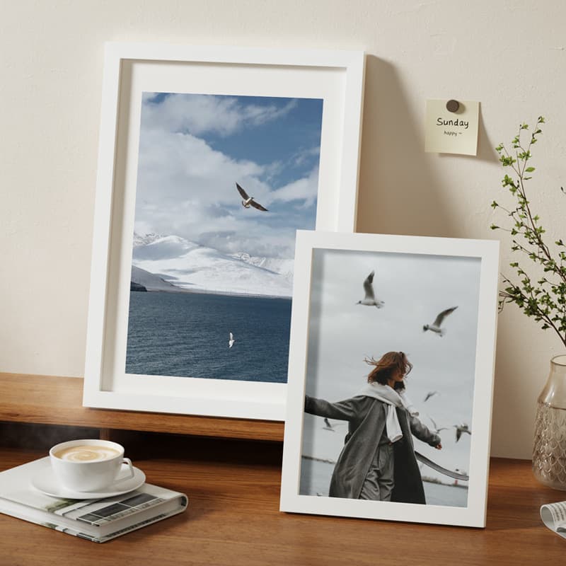 Wooden 6-inch photo frame empty frame table hanging wall a3 paper 4 open framed self-mounted large size A4 oil painting frame 12 inches 3