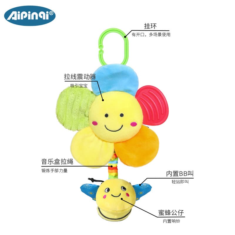 (Wholesale), children's toy, music box, pendant, crib for bed, new collection, flowered 3