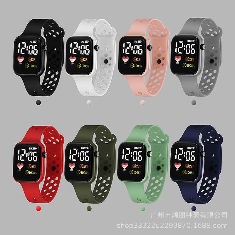 Apple, electronic rainbow square waterproof fashionable watch, 2022 collection 1